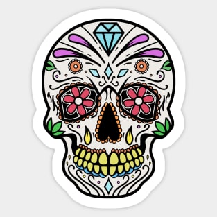 Mexican Skull Dia de los muertos Day of the dead Sticker